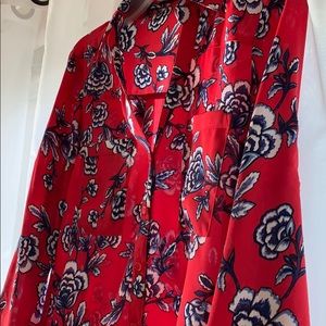 Express Floral Button Down